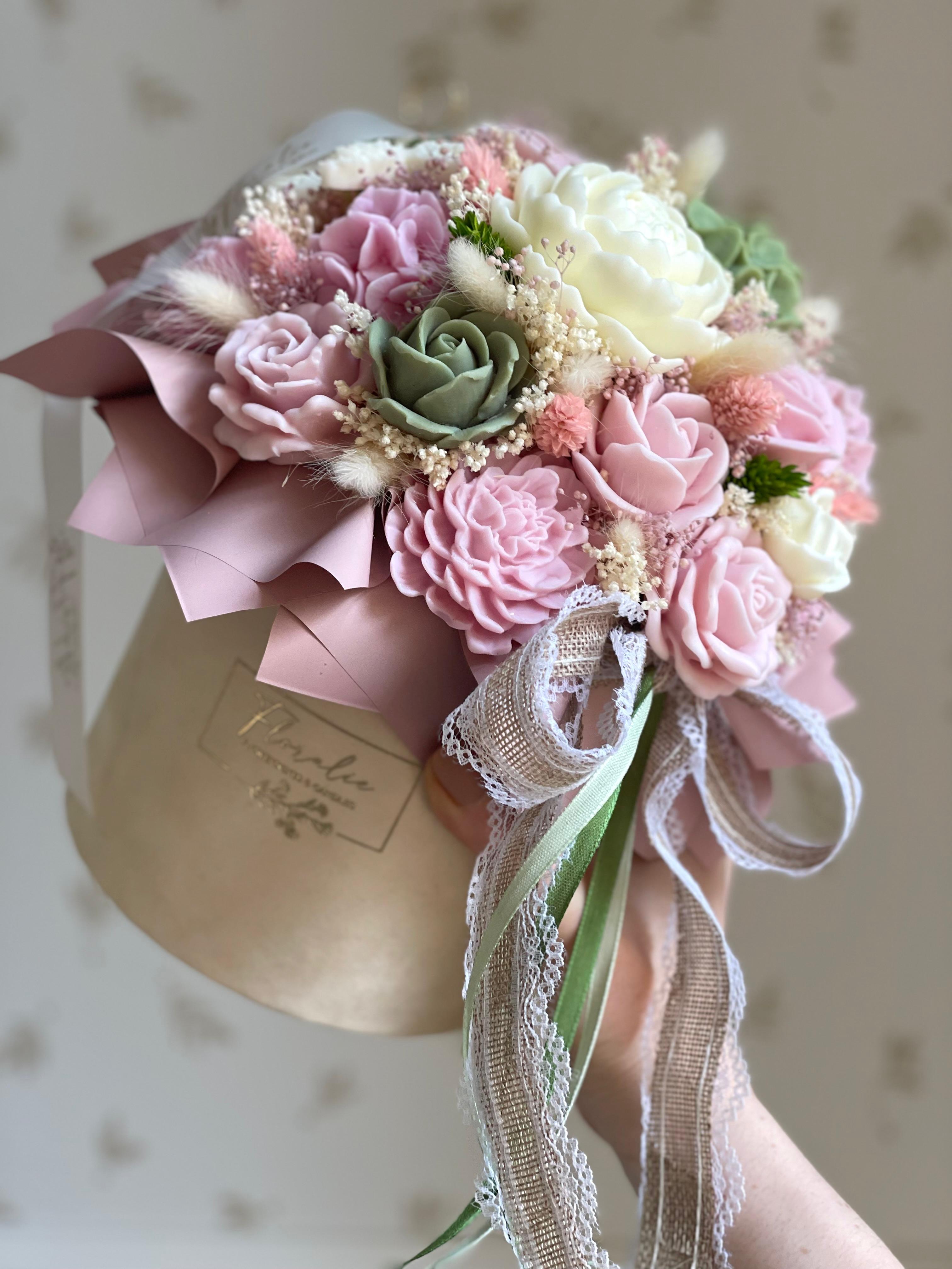 Flowerbox L Creme ZITRUS ROSA GRÜN
