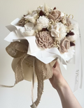 Flowerbox Creme WEIß BRAUN