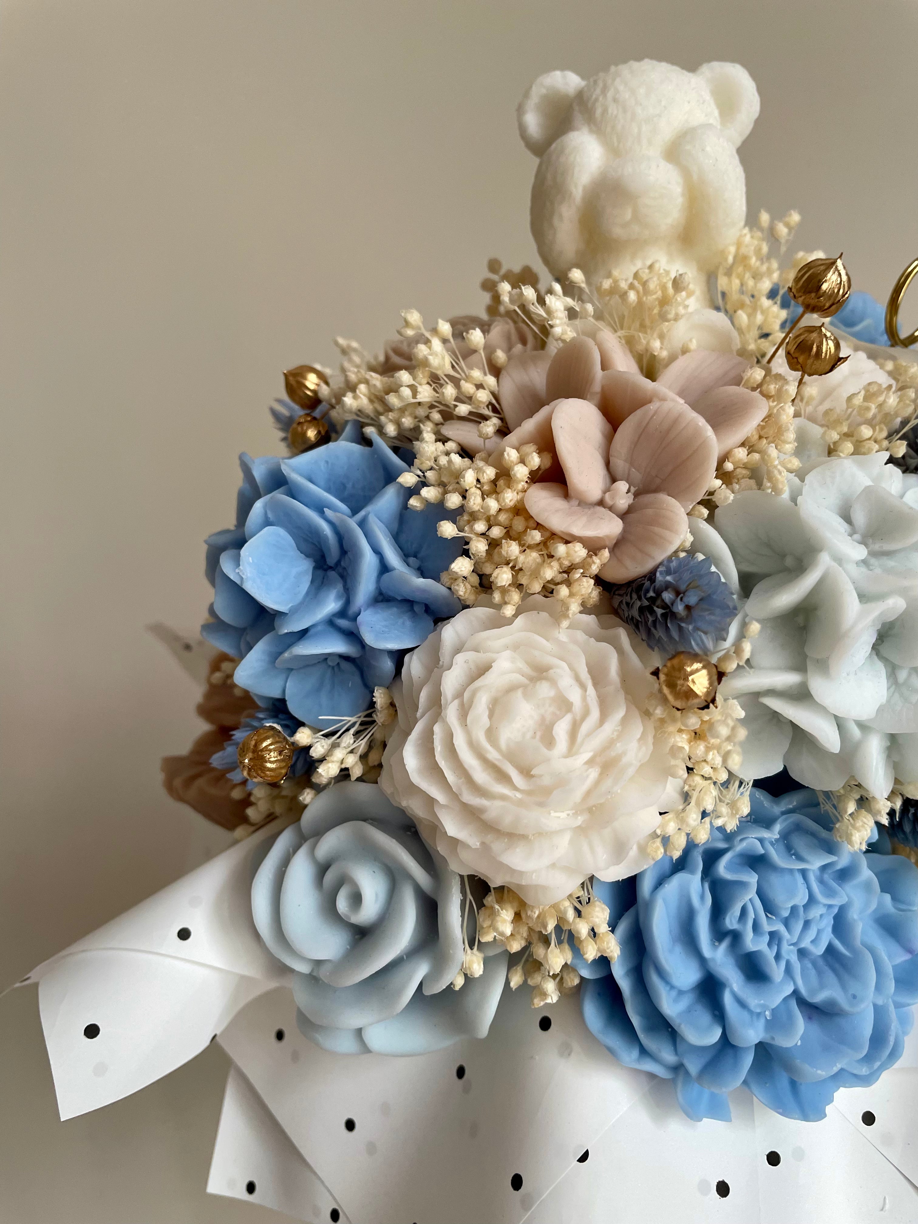 Flowerbox zur Geburt & Babyparty Boy
