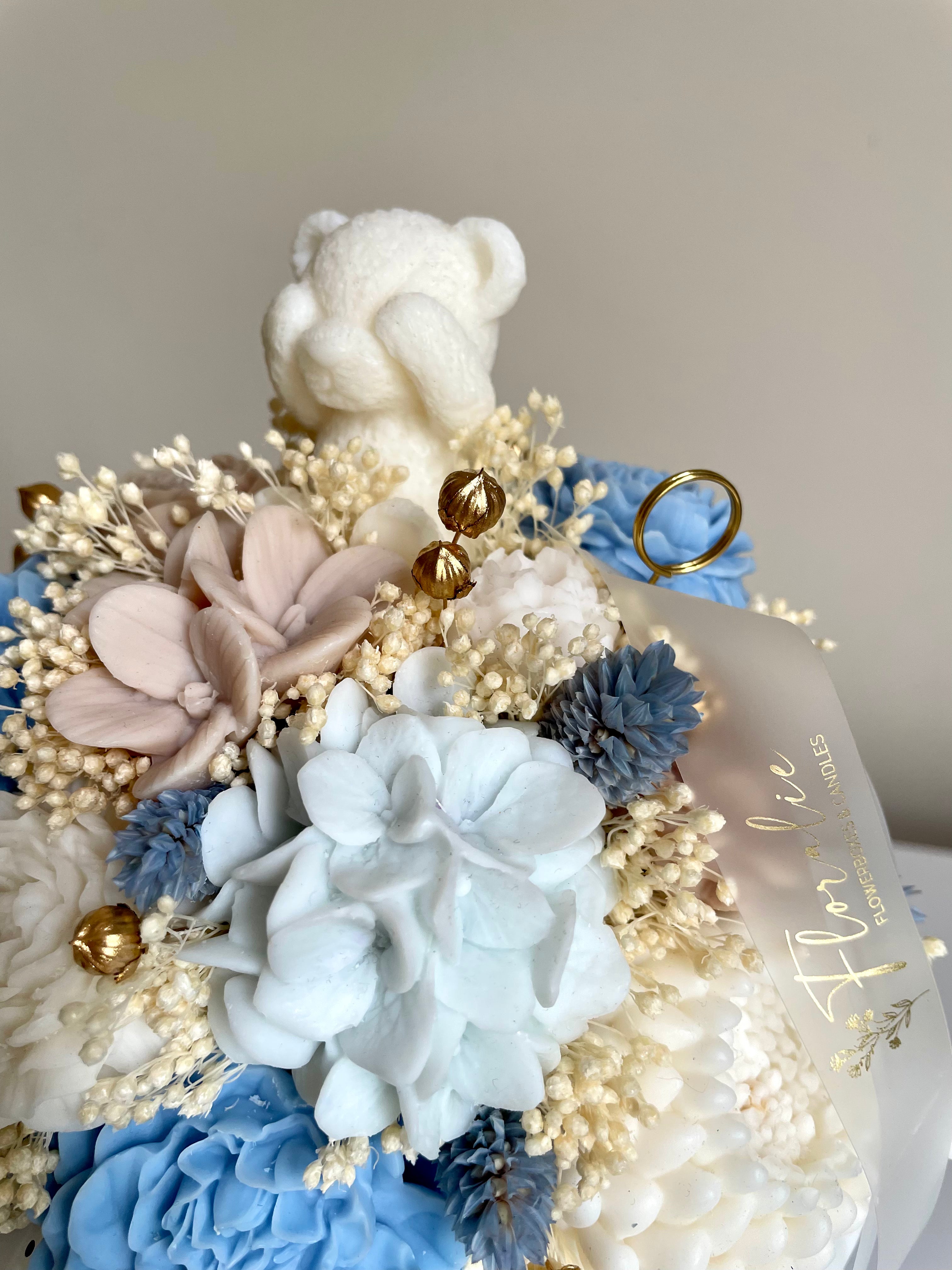Flowerbox zur Geburt & Babyparty Boy